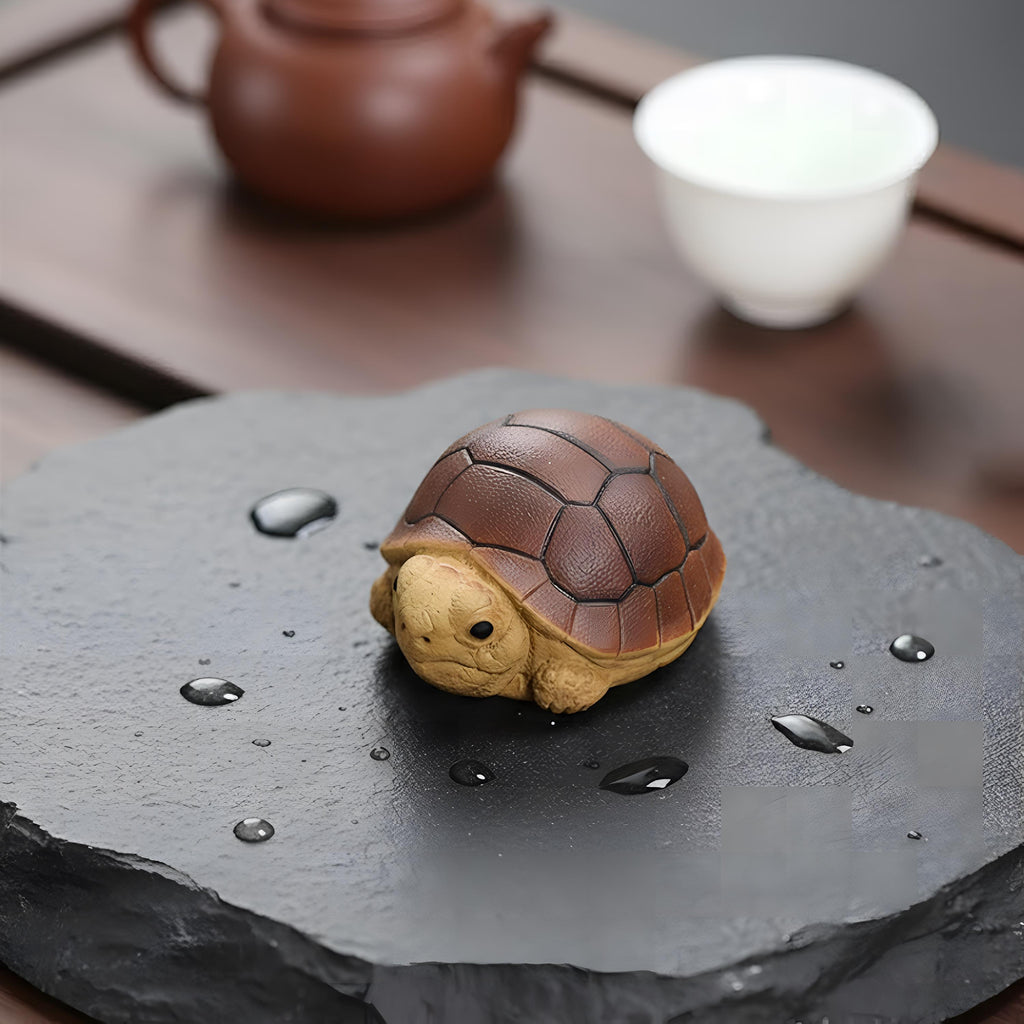Handcrafted Ceramic "Zen Tortoise" Tea Pet
