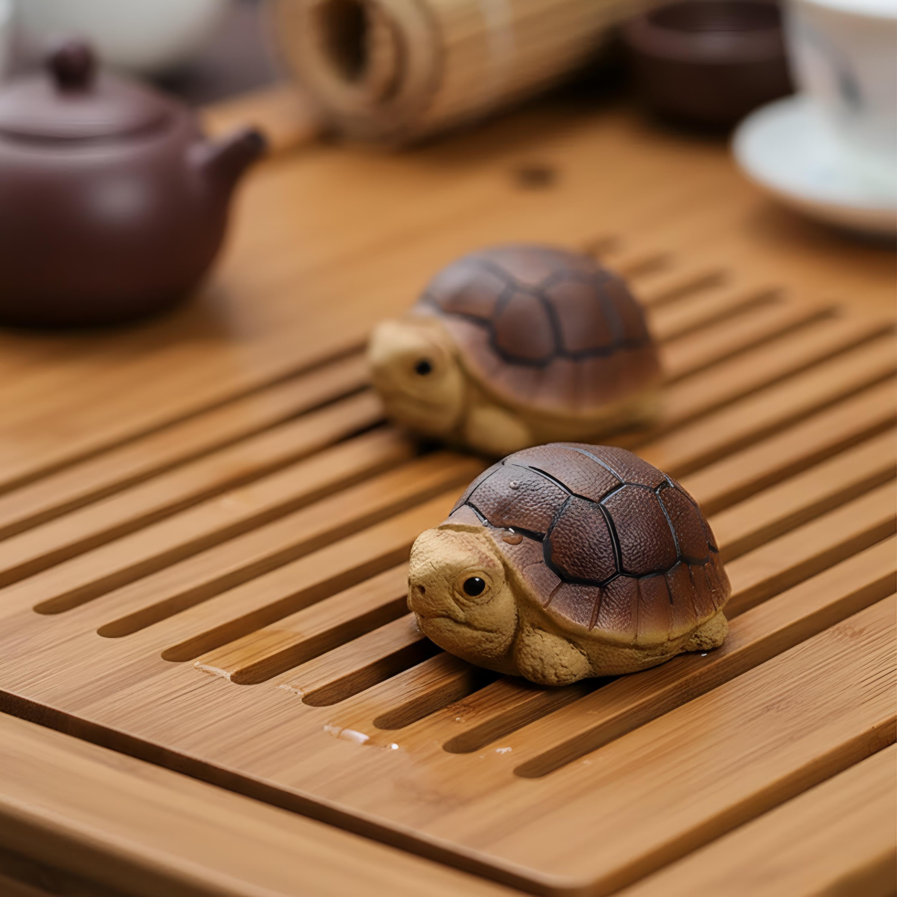 Handcrafted Ceramic "Zen Tortoise" Tea Pet