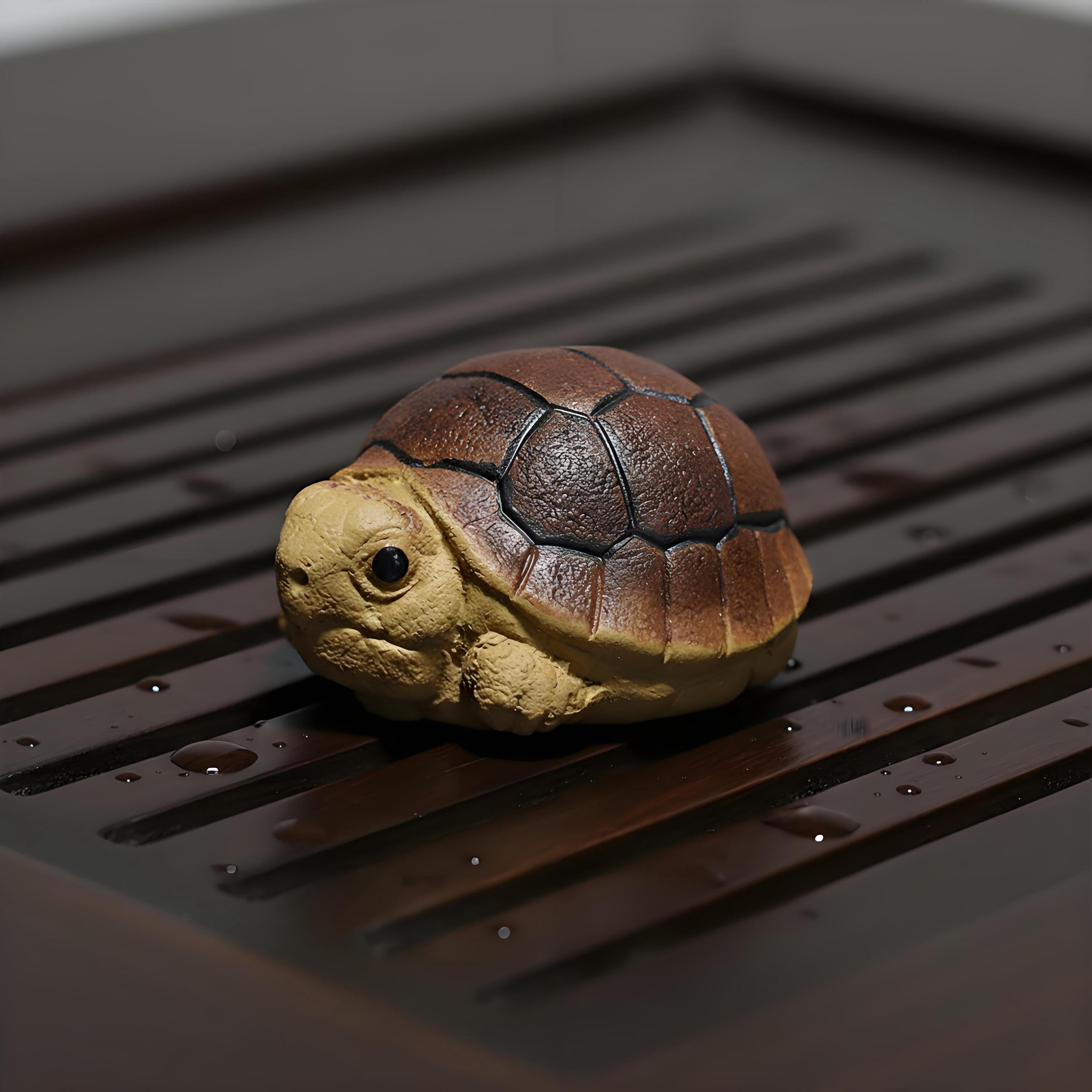 Handcrafted Ceramic "Zen Tortoise" Tea Pet
