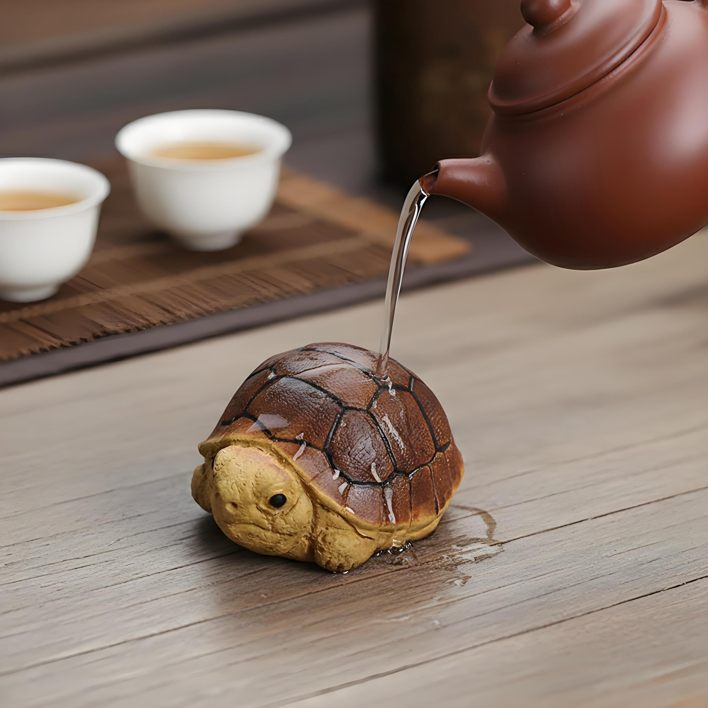 Handcrafted Ceramic "Zen Tortoise" Tea Pet