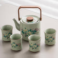 Artisan Peony Blossom Porcelain Gongfu Tea Set — Hand-Finished Ceremonial Collection