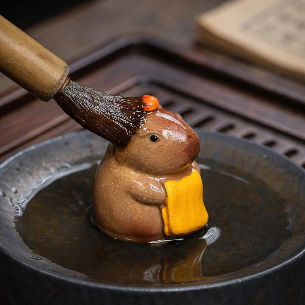 Handcrafted Ceramic "Zen Little Monk" Tea Pet Ornament