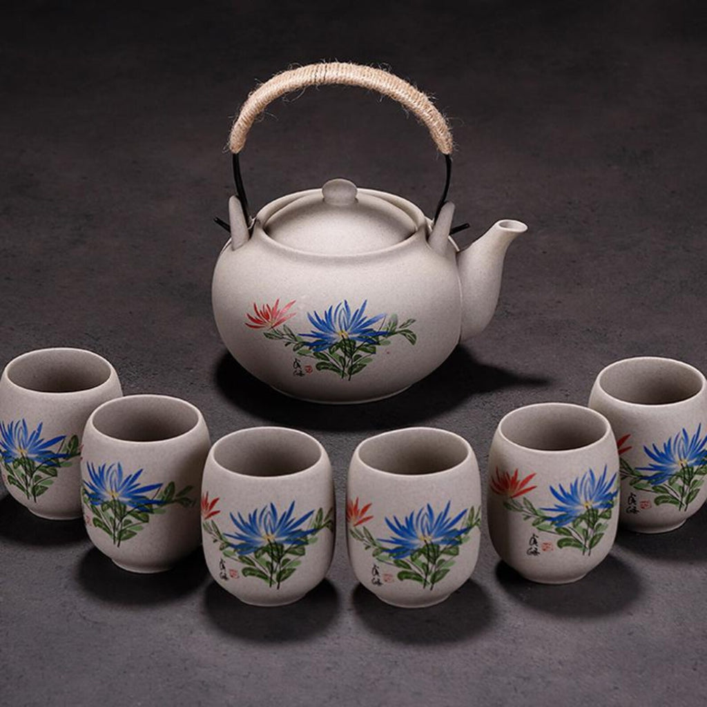 Handcrafted "Ocean Crackle" Celadon Tea Set — Professional Gongfu Ceremonial Collection