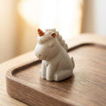 Artisan Ceramic "Enchanted Unicorn" Tea Pet Ornament