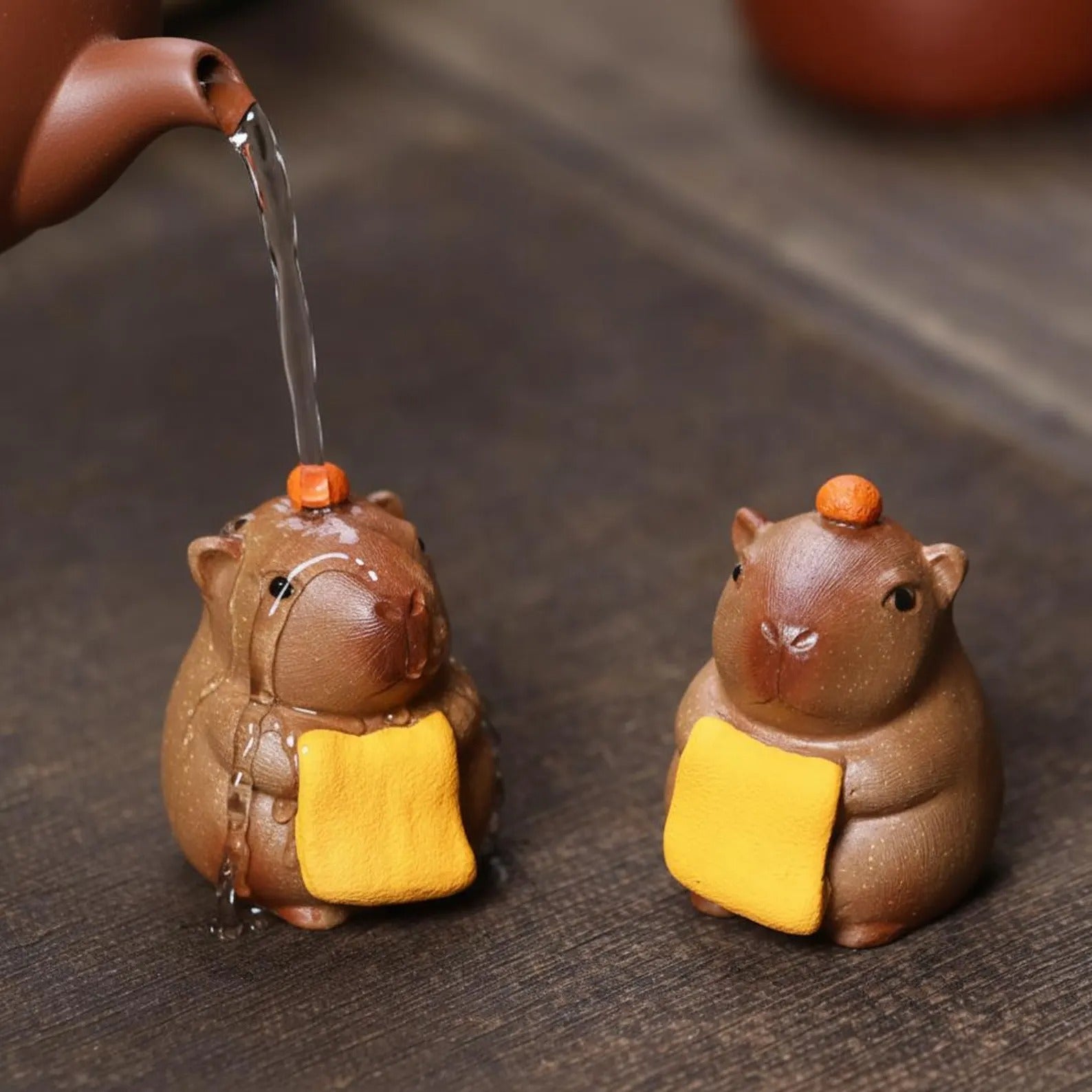 Handcrafted Ceramic "Zen Little Monk" Tea Pet Ornament