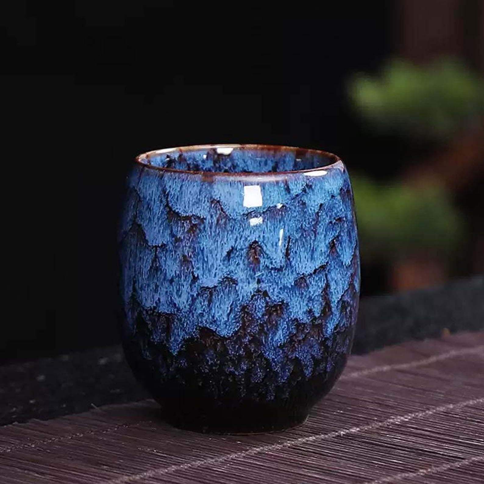 Artisan Oceanic Kiln-Glazed Porcelain Tea Set — 5/7/8 Piece Heritage Collection