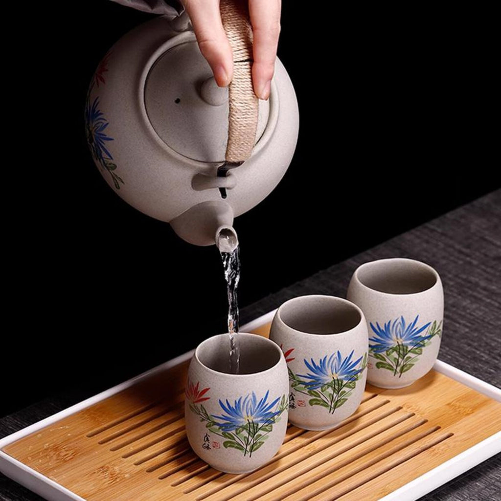 Handcrafted "Ocean Crackle" Celadon Tea Set — Professional Gongfu Ceremonial Collection