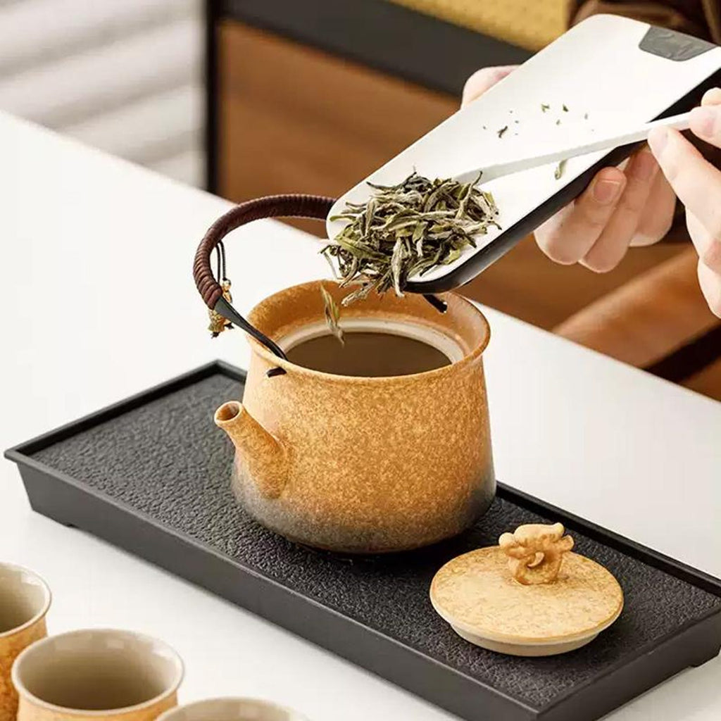 Artisan Matte Obsidian Teapot Set — Handcrafted Stoneware Collection