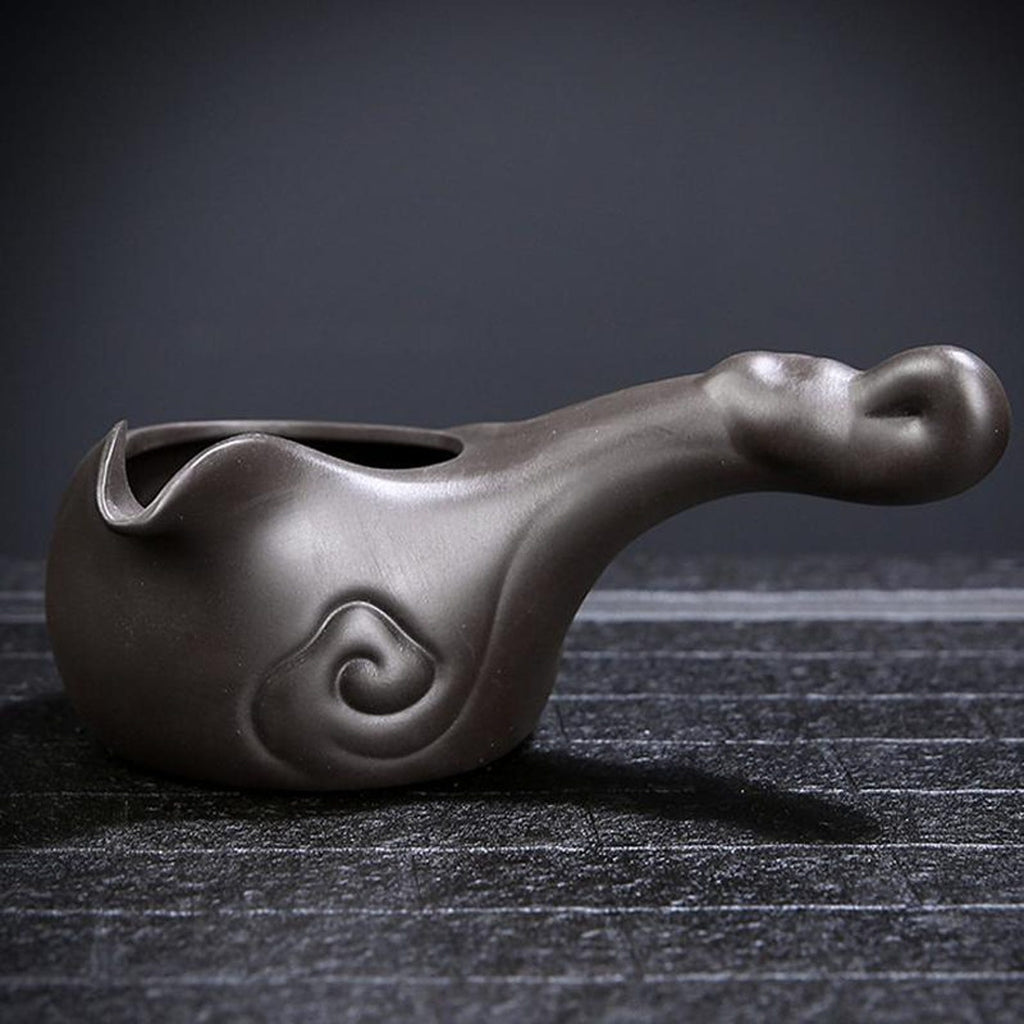 Handcrafted Zen Stone Mill Automatic Tea Set — Artisanal Stoneware Collection