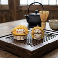 Artisan Ceramic "Durian Friends" Tea Pet Set