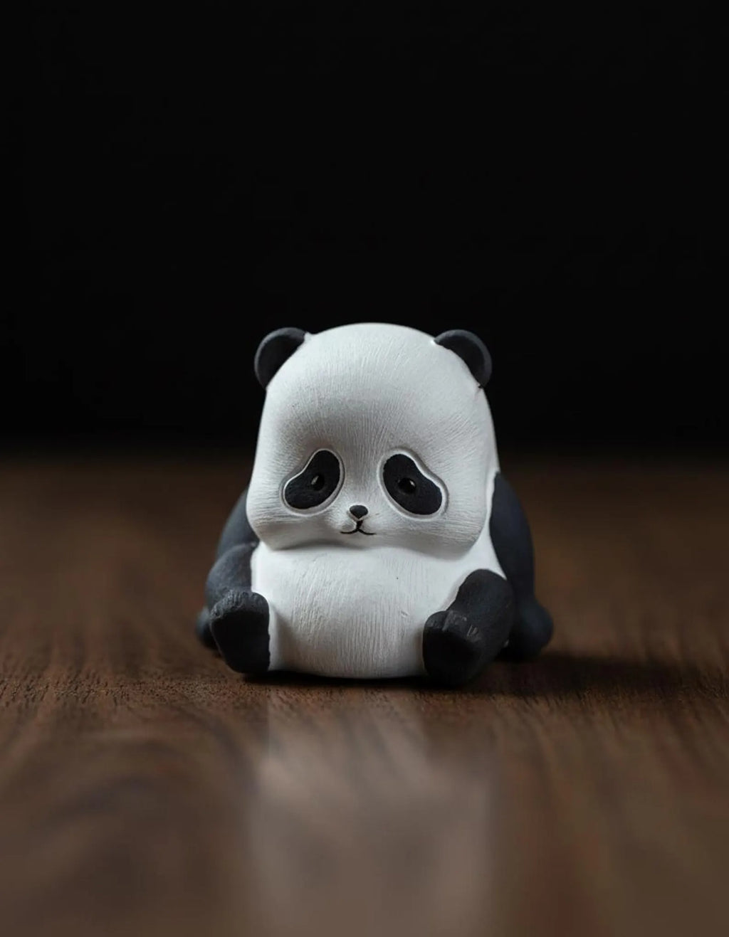 Artisan Ceramic "Panda Friends" Tea Pet Duo