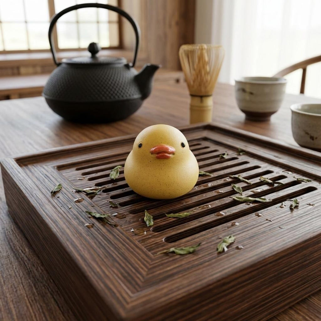 Miniature Artisan Clay "Golden Chick" Tea Pet