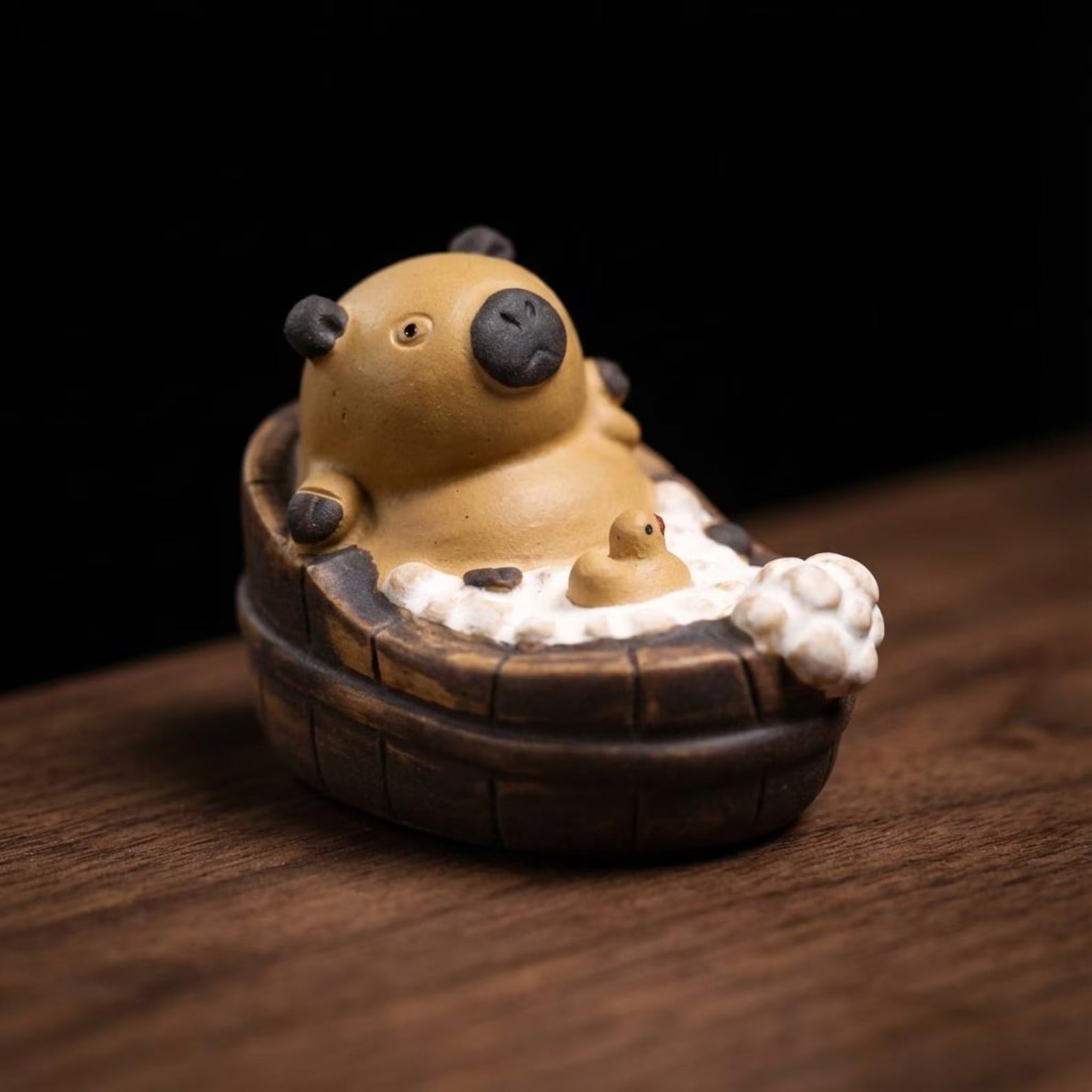 Handcrafted Ceramic "Zen Capybara" Tea Pet Ornament