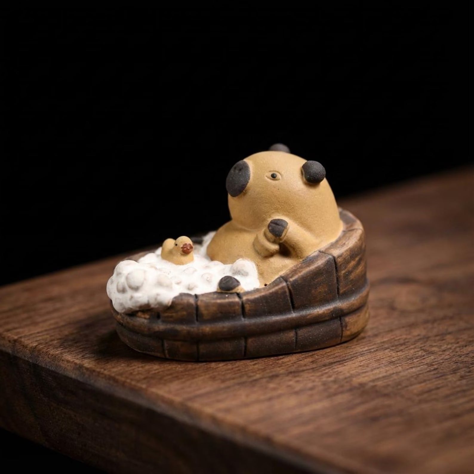 Handcrafted Ceramic "Zen Capybara" Tea Pet Ornament