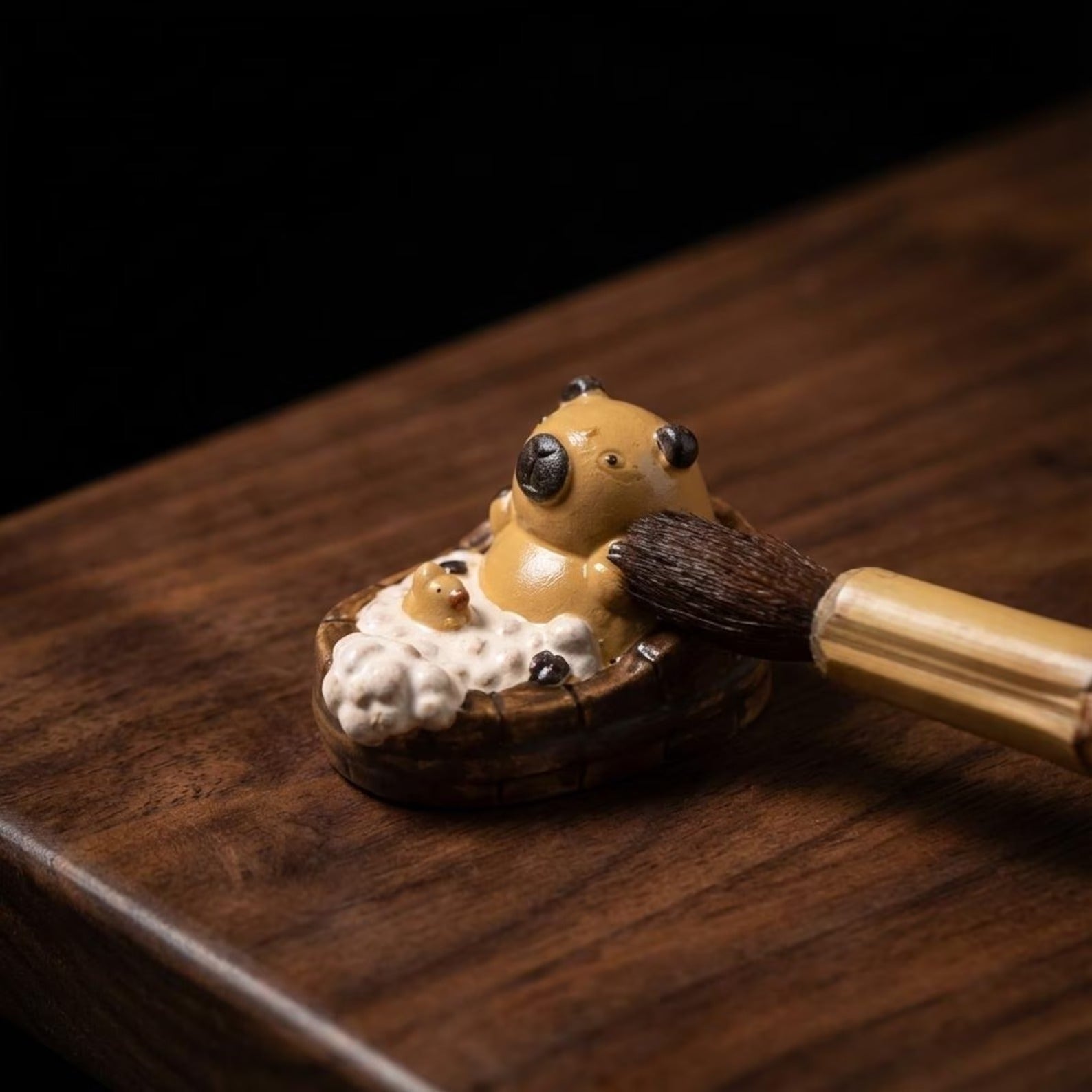 Handcrafted Ceramic "Zen Capybara" Tea Pet Ornament