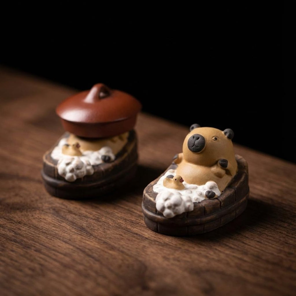 Handcrafted Ceramic "Zen Capybara" Tea Pet Ornament