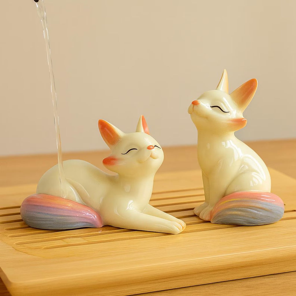 Magical Color-Changing "Golden Fox" Tea Pet Set