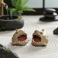 Artisan Ceramic "Great White Shark" Tea Pet Ornament